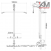 Скрипец за монтаж на стена (горен и долен), издръжливост до 140 кг Скрипец за монтаж на стена (горен и долен), издръжливост до 140 кг